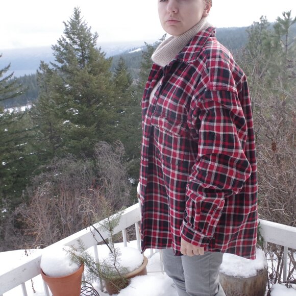 Vintage Eddie Bauer Mens Plaid Jacket - Picture 4 of 9